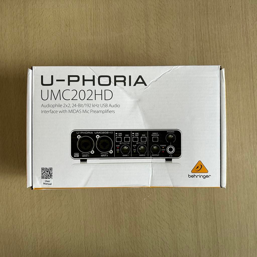 Carte son - Behringer U-Phoria UMC202HD - Neuve, Informatique & Logiciels, Cartes son, Neuf, Externe, Enlèvement