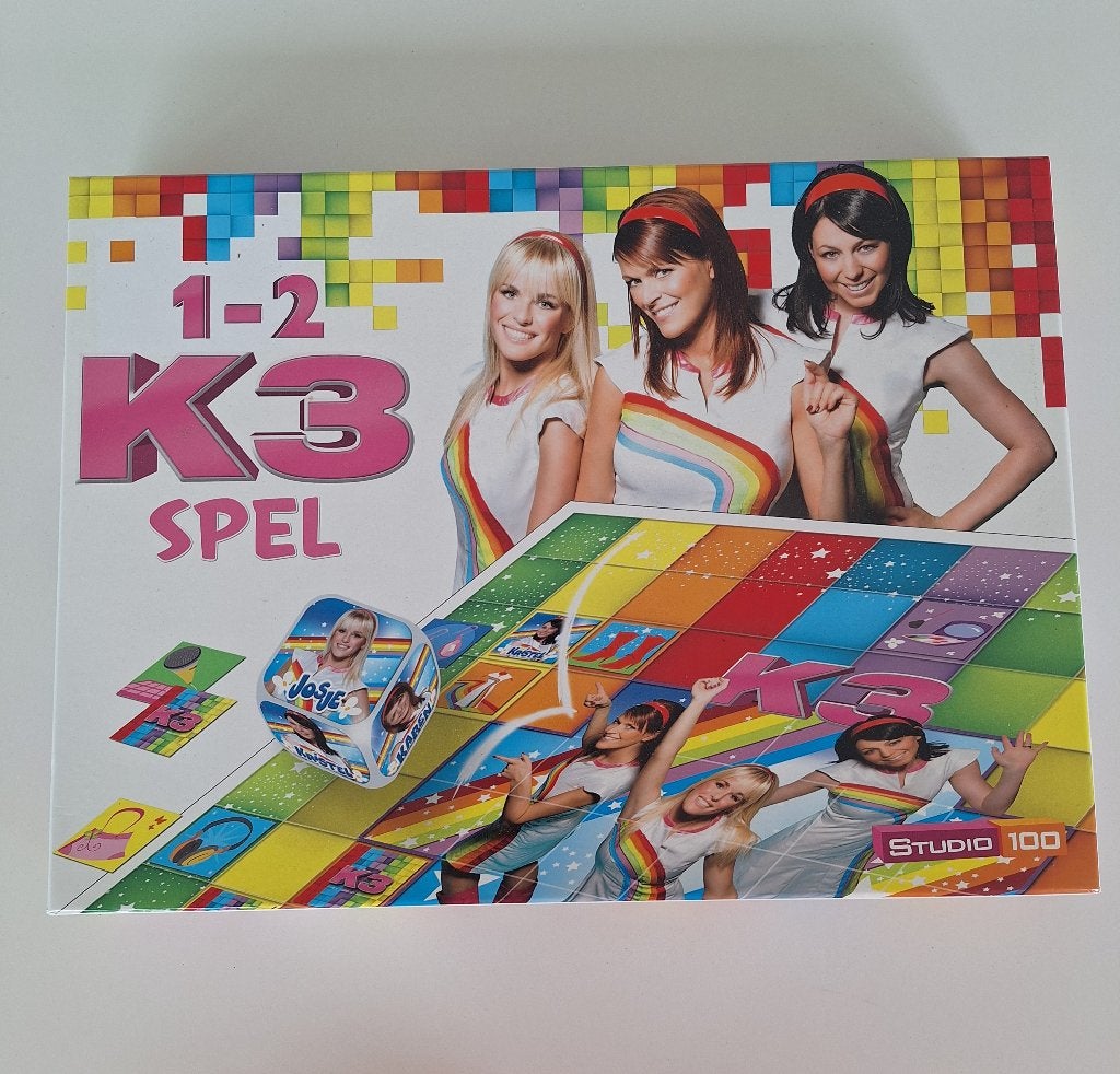 Gezelschapsspel 1 2 K3, Ophalen of Verzenden, Zo goed als nieuw