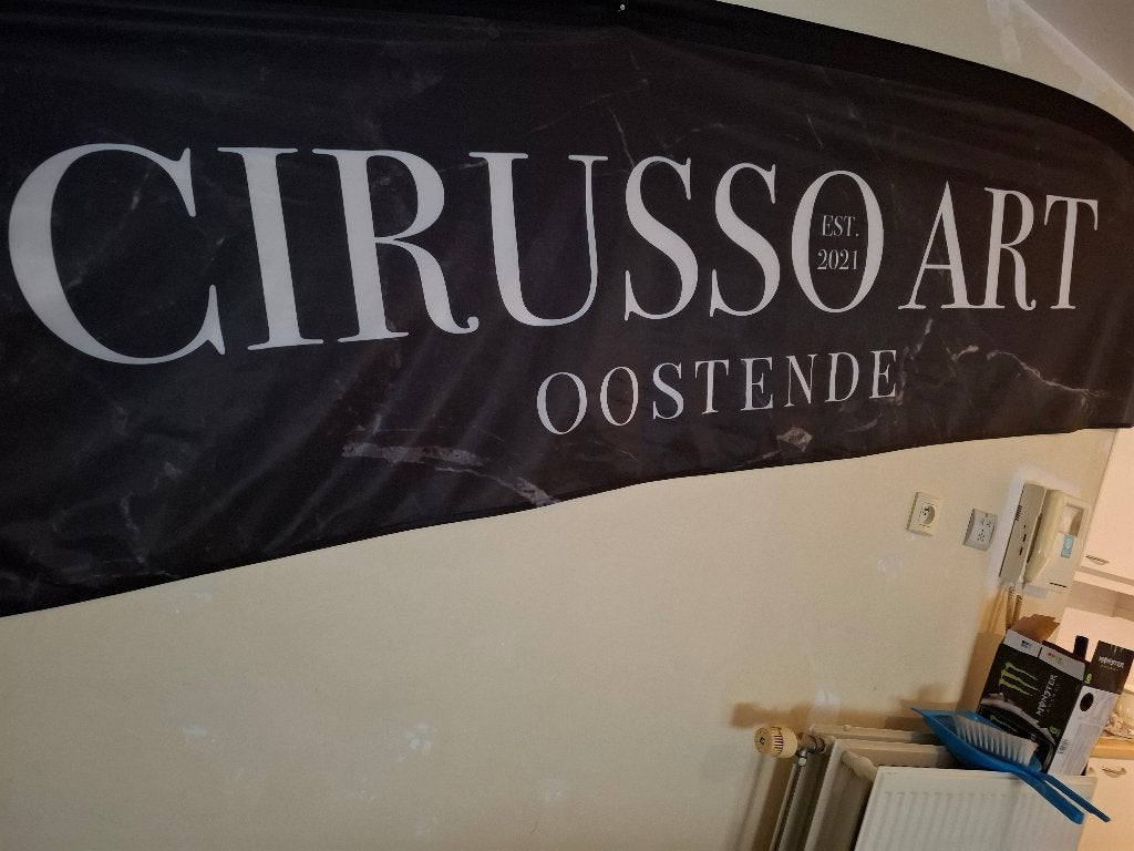 Reclame vlaggen cirusso art oostende, Diversen, Vlaggen en Wimpels, Ophalen of Verzenden, Zo goed als nieuw