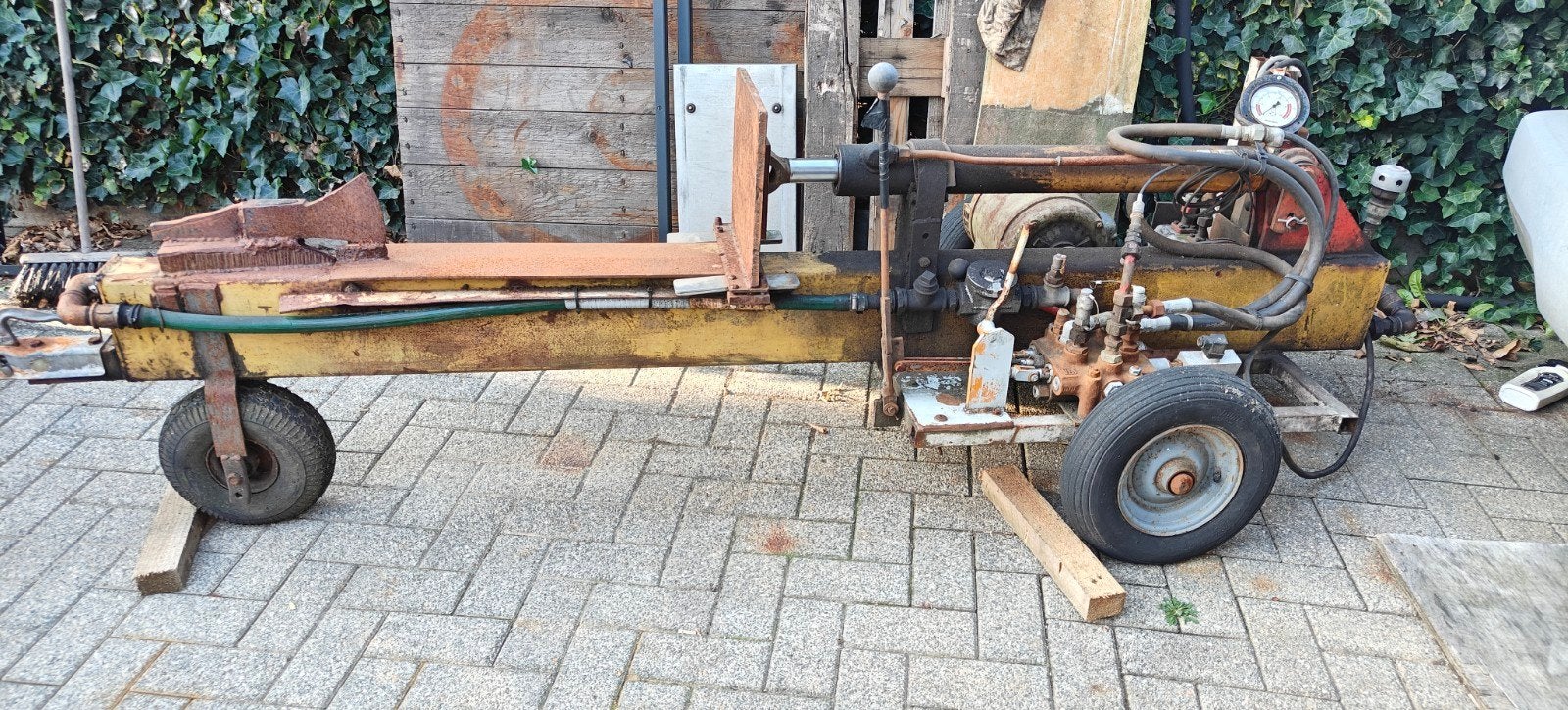kliefmachine kloofmachine 3 fase motor, Tuin en Terras, Kloofmachines, Ophalen, Gebruikt, Elektrisch, Liggend