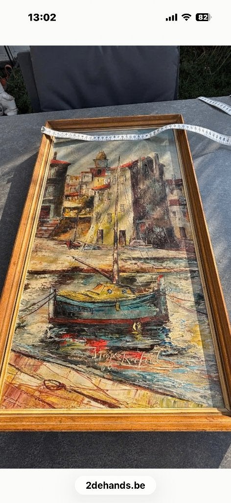 Veilige haven, Antiek en Kunst, Ophalen, Maritiem / water, Overige stijlen, Gesigneerd