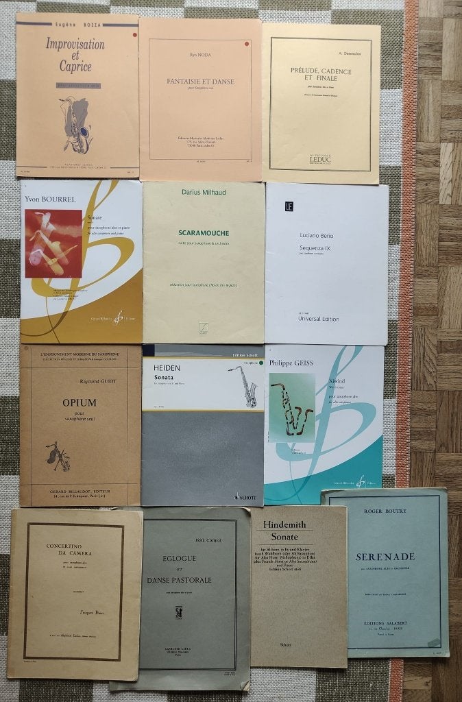 Partitions saxophone, Enlèvement ou Envoi, Autres genres, Autres genres, Utilisé