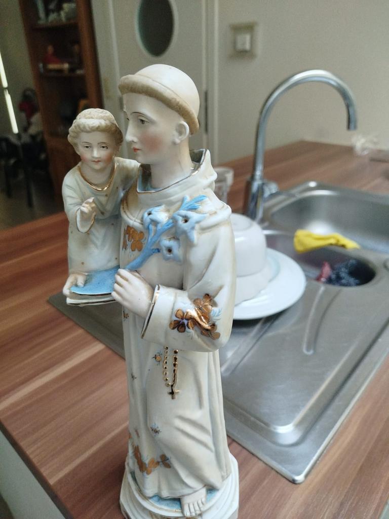 Mooi religieus beeld – Heilige Antonius met kindje Jezus, Ophalen, Zo goed als nieuw