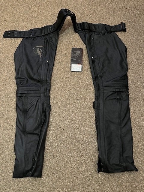 Lederen Dames Chaps, Motoren, Ophalen, Dames