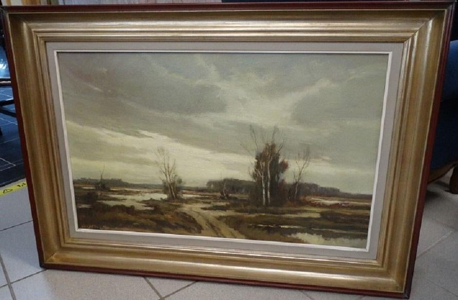 Maurice Sterck (1910-1983) groot heidelandschap, Antiek en Kunst, Kunst | Schilderijen | Klassiek, Ophalen