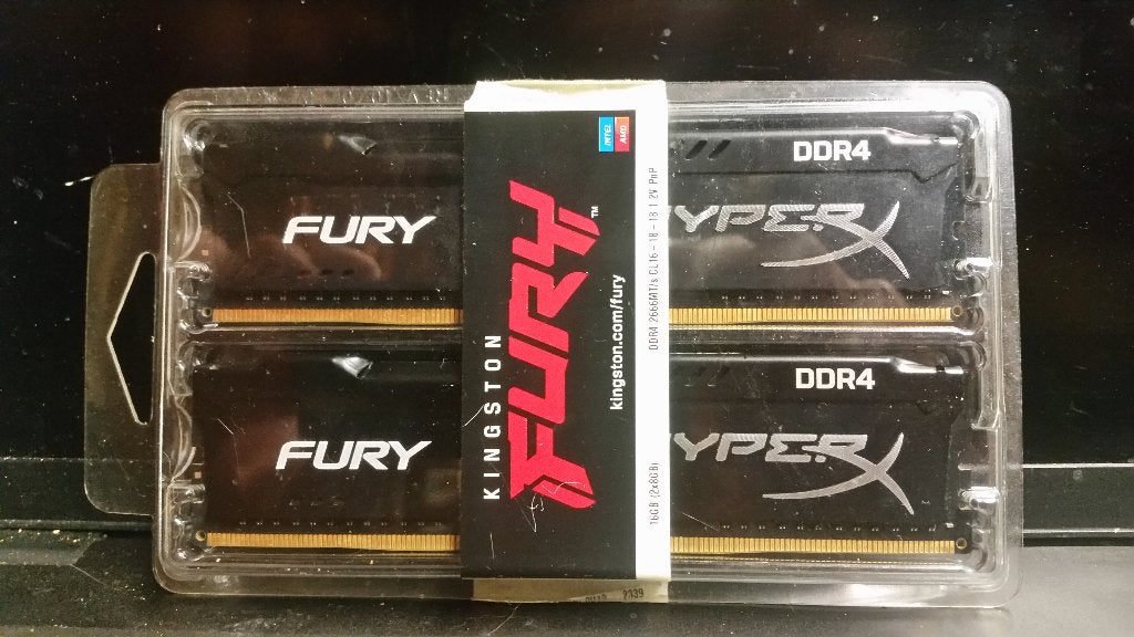 Kingston Fury Hyper X DDR 4 16 GB, DDR4, Ophalen of Verzenden, Zo goed als nieuw, 16 GB