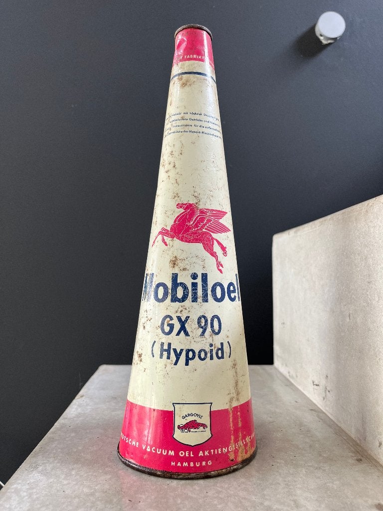 bidon huile conique MOBILOIL HYPOID, Enlèvement ou Envoi, Utilisé