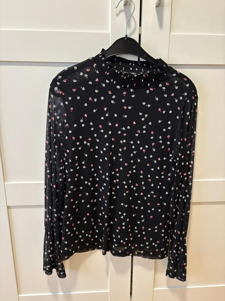 Blouse maat 38 Comma, Kleding | Dames, Blouses en Tunieken, Ophalen of Verzenden, Zo goed als nieuw, Maat 38/40 (M), Zwart