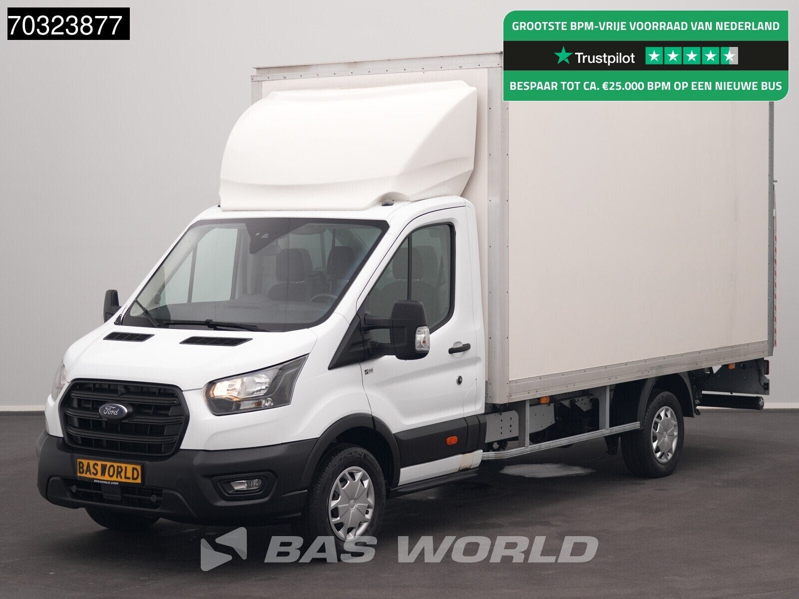Ford Transit 130pk Laadklep Bakwagen Airco Cruise Euro6 Meub, Auto's, Bestelwagens en Lichte vracht, Stof, Euro 6, 4 cilinders