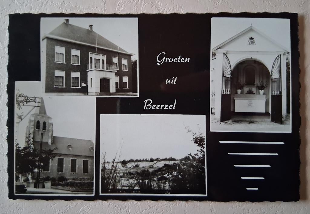 Vintage Postkaart Beerzel, Ophalen of Verzenden