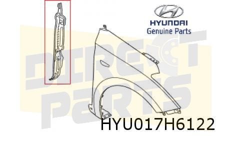 Hyundai i20 (1/15-11/20) isolatie voorscherm Rechts Originee, Neuf, -, -, Garde-boue