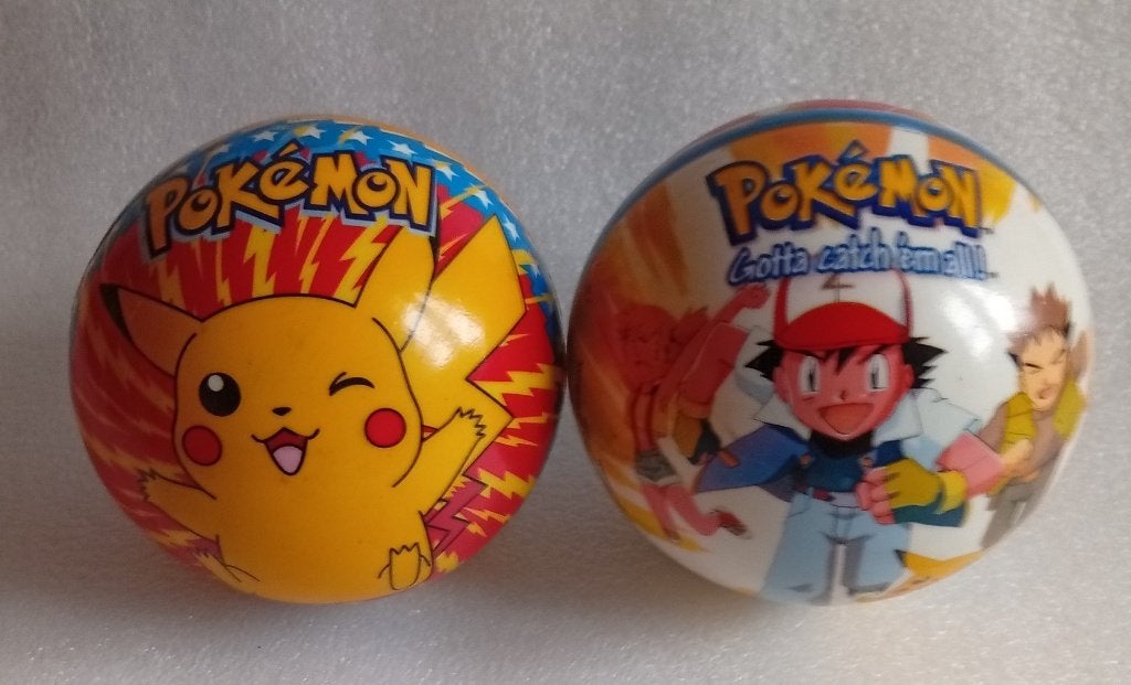 vintage rubberbal Pokémon /Jurassic Park / Sneeuwwitje, Antiek en Kunst, Ophalen of Verzenden
