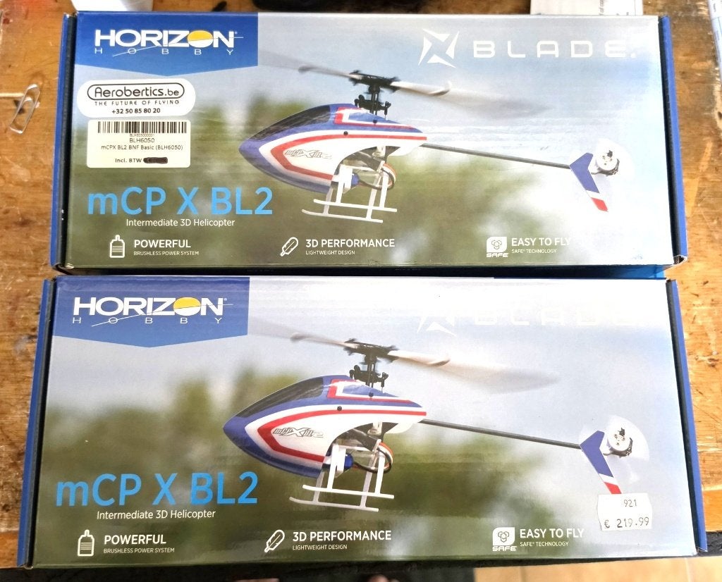 Blade mCPX BL2 BNF met AS3X en SAFE (2 stuks), Hobby & Loisirs créatifs, Enlèvement ou Envoi, RTF (Ready to Fly), Comme neuf, Électro