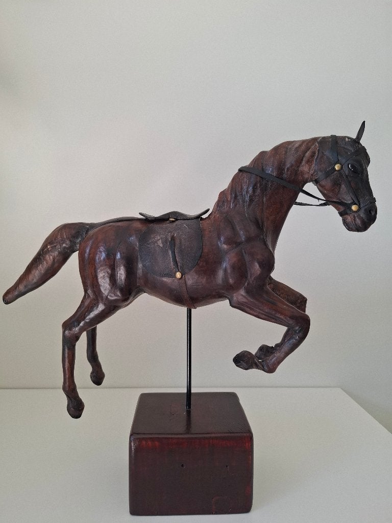 Antiek lederen paardje (authentiek gerestaureerd!), Antiek en Kunst, Ophalen