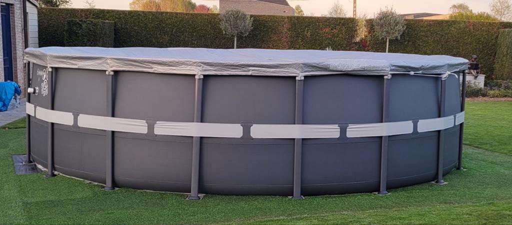 Piscine ronde à cadre Intex Ultra XTR, diamètre 5,49 m x hau, Enlèvement