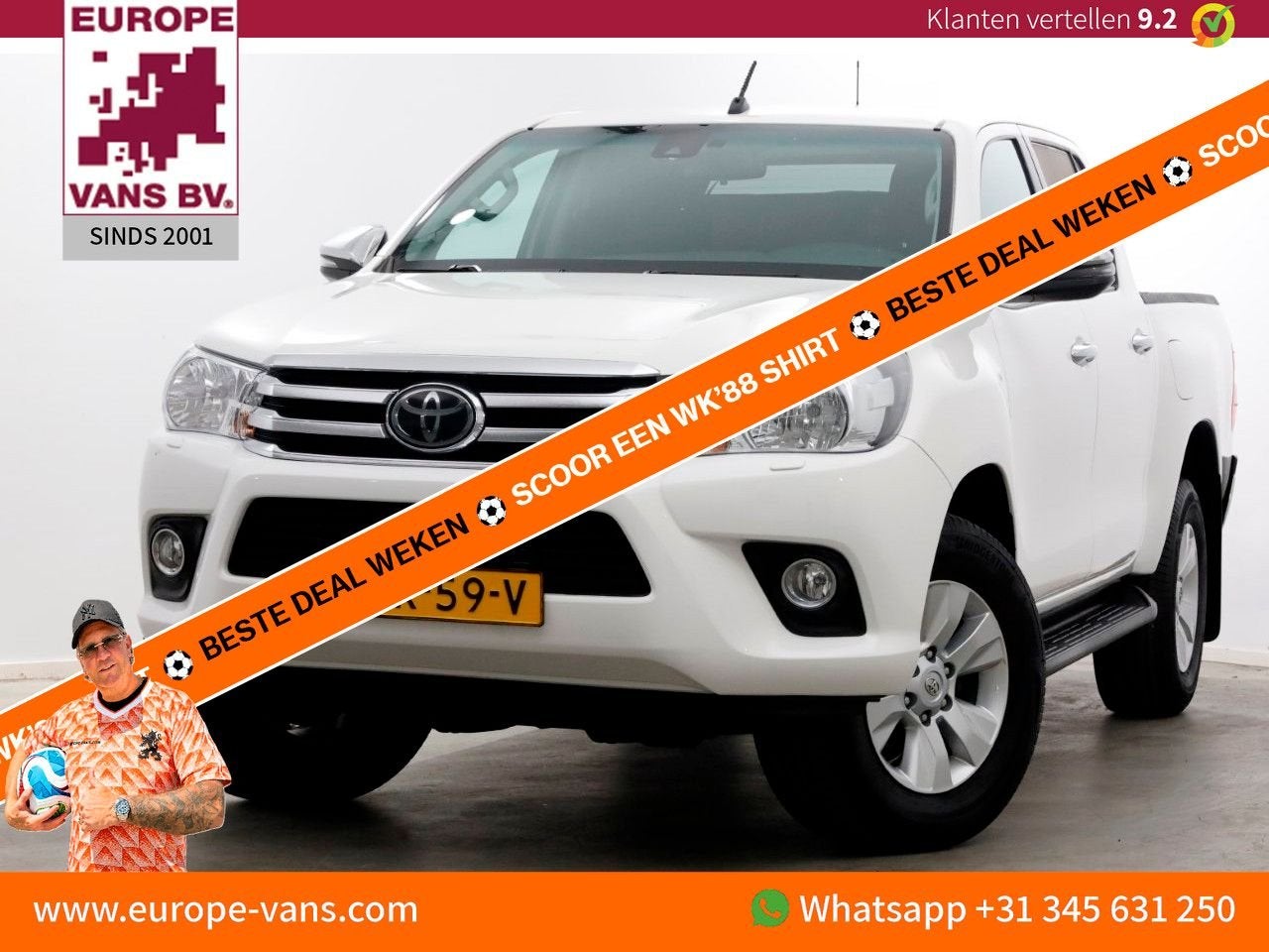 Toyota HiLux 2.4 D-4D-F 150pk E6 4WD 4x4 Double Cab Automaat, Autos, Camionnettes & Utilitaires, Achat, Entreprise, Carnet d'entretien