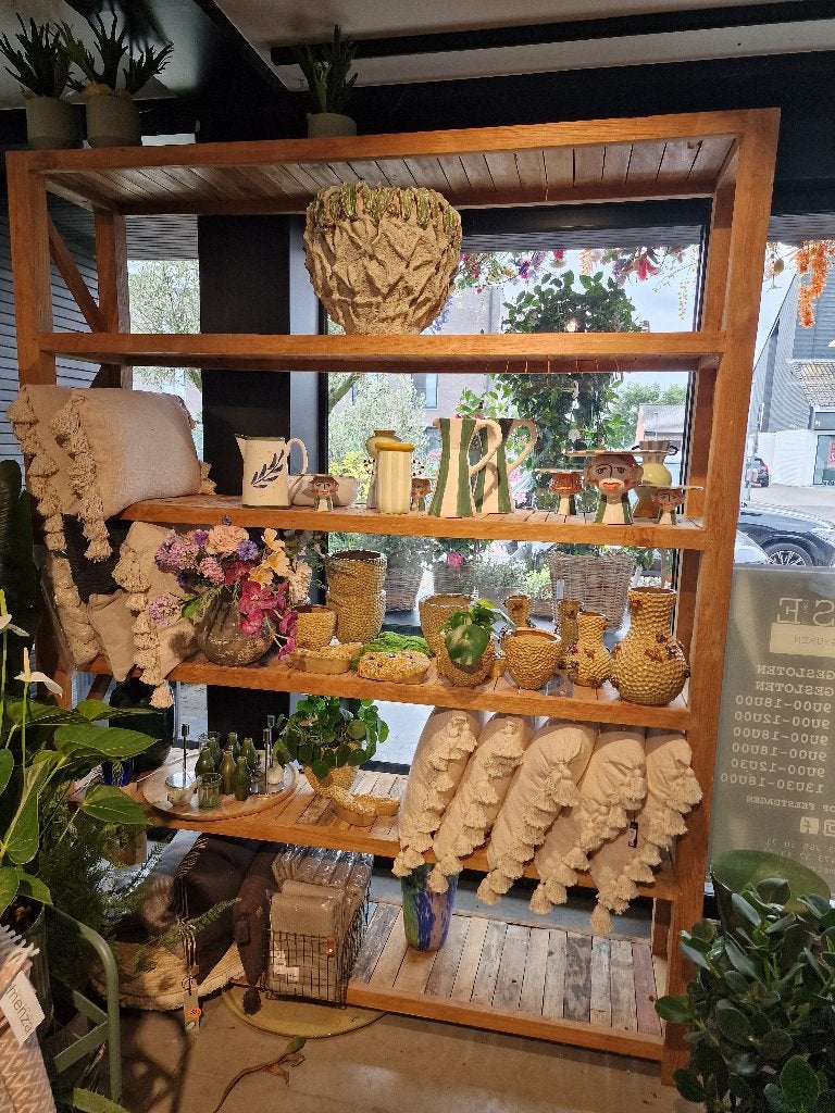 Houten rek in teak, Enlèvement