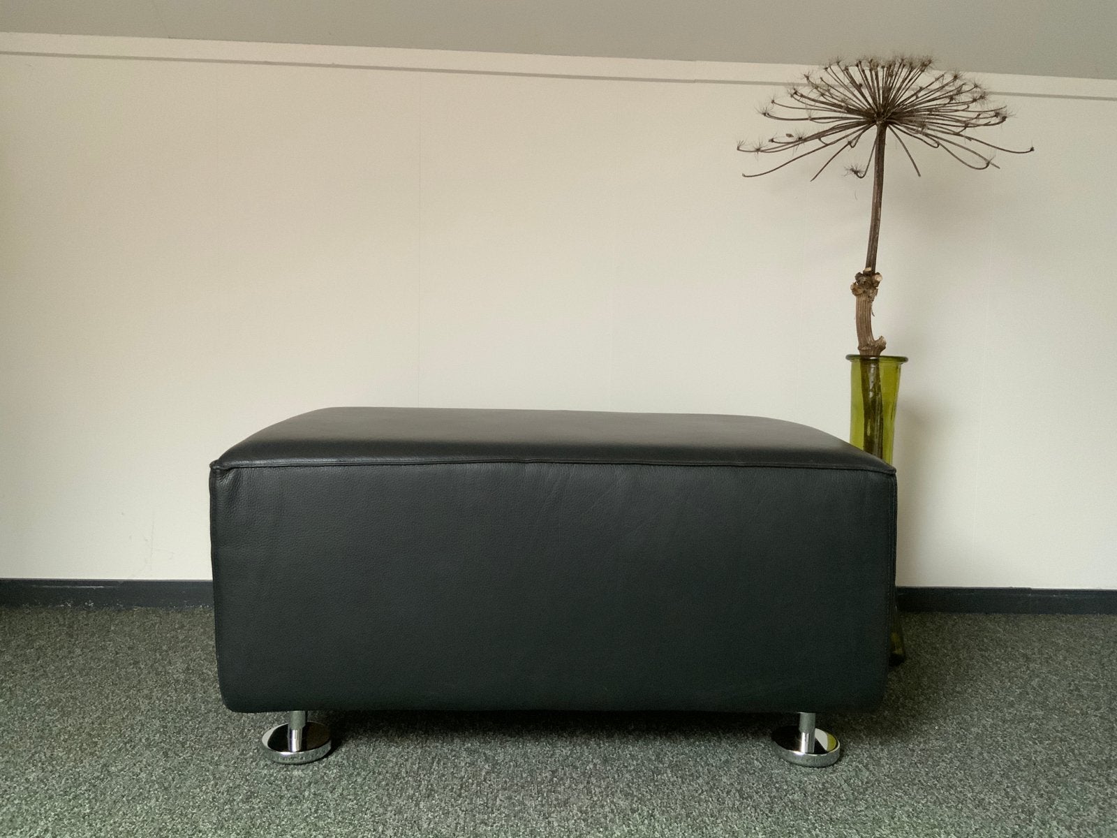 Poef GELDERLAND 4800, Huis en Inrichting, Ophalen, Design, Leer, Zo goed als nieuw