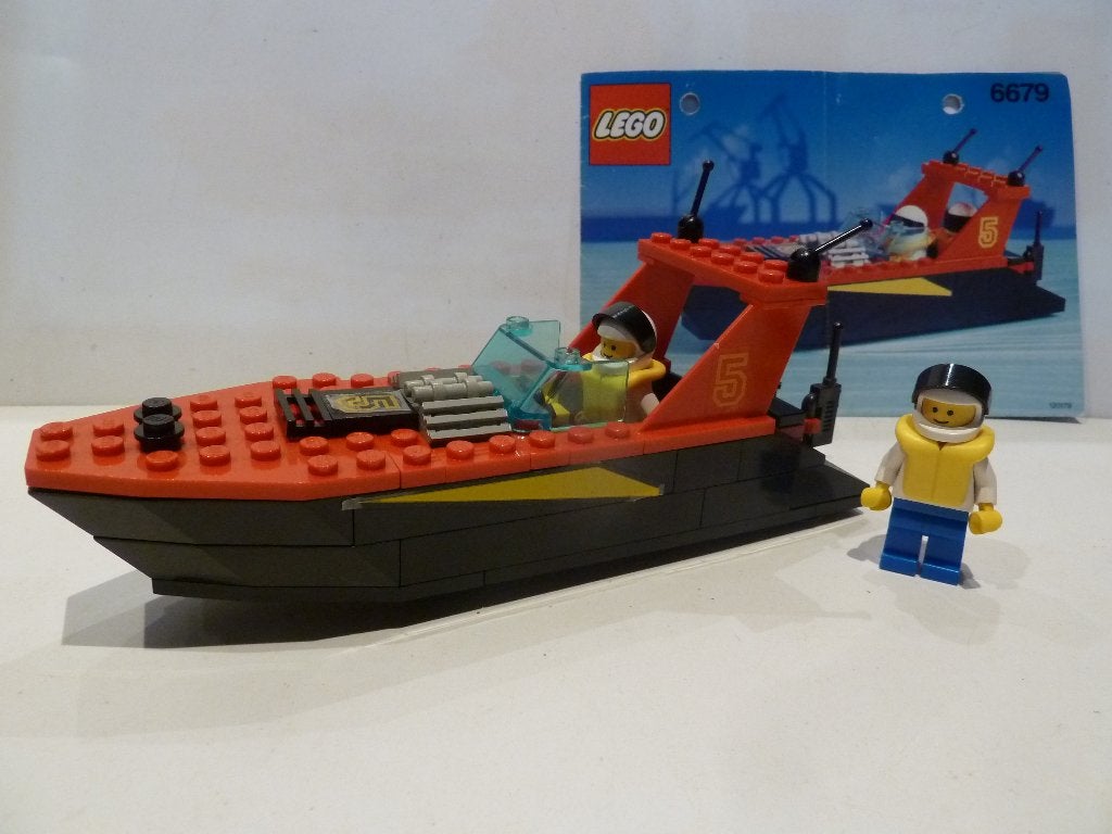 LEGO Town Boats 6679 Dark Shark, Lego, Ensemble complet, Instructions incluses, Utilisé