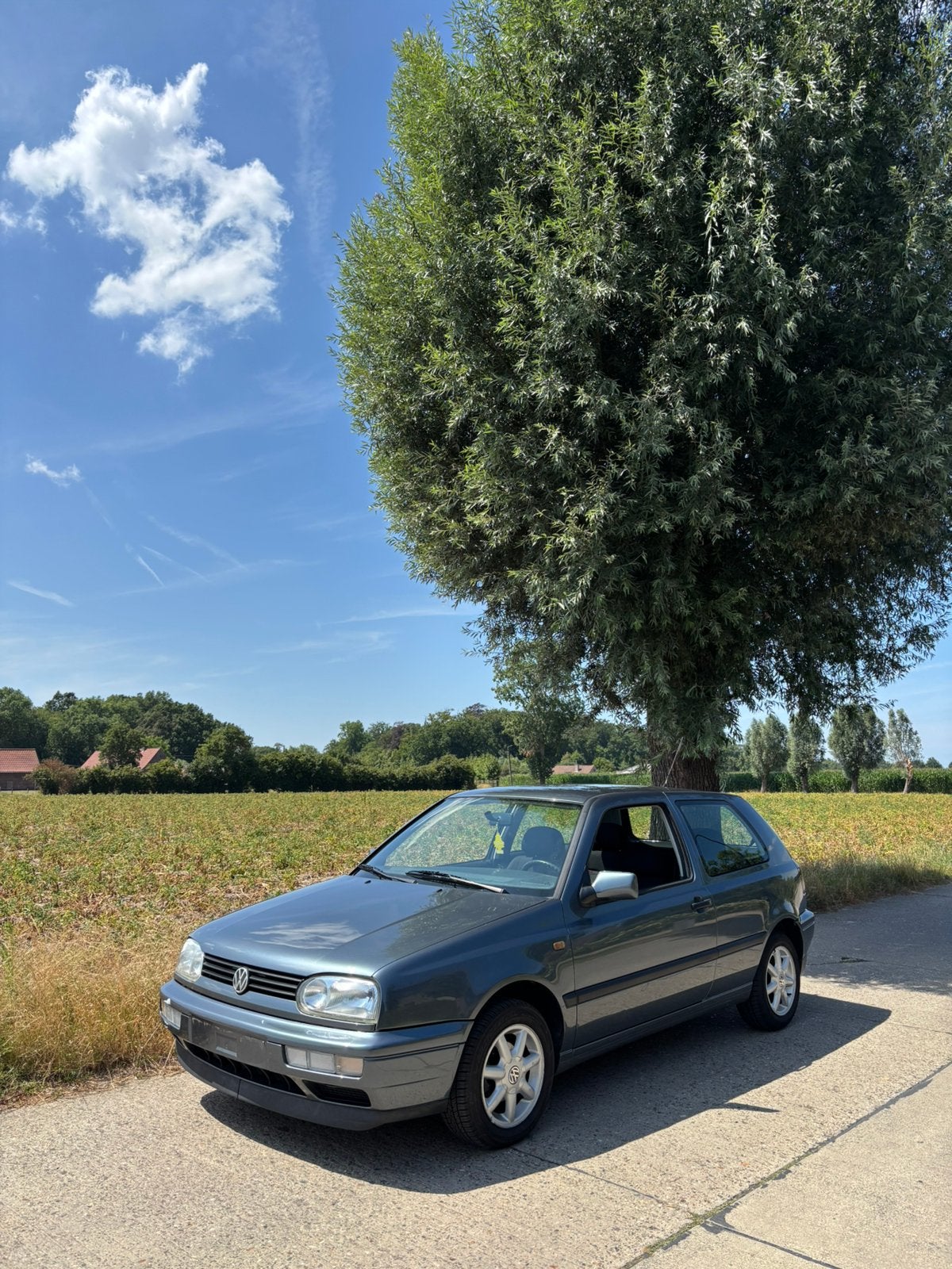 Volkswagen Golf 3, Voorwielaandrijving, Stof, Airbags, Zwart