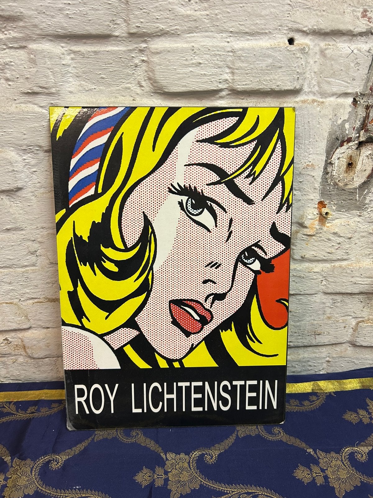 Tableau déco Pop Art style Roy Lichtenstein – panneau bois, Enlèvement