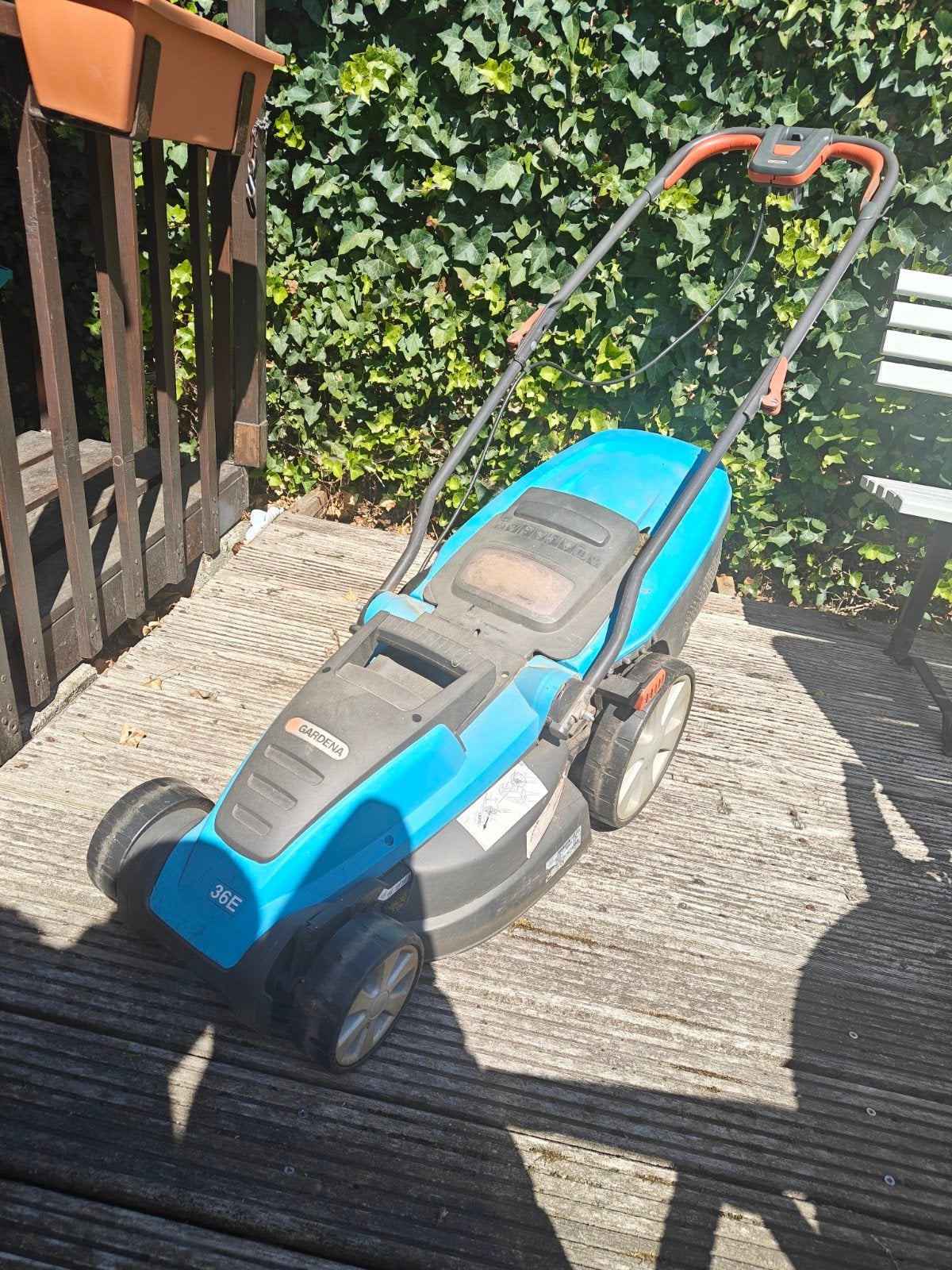 grasmaaier Gardena Power max 36 E, Ophalen, Gebruikt, Elektrische grasmaaier, 30 t/m 39 cm