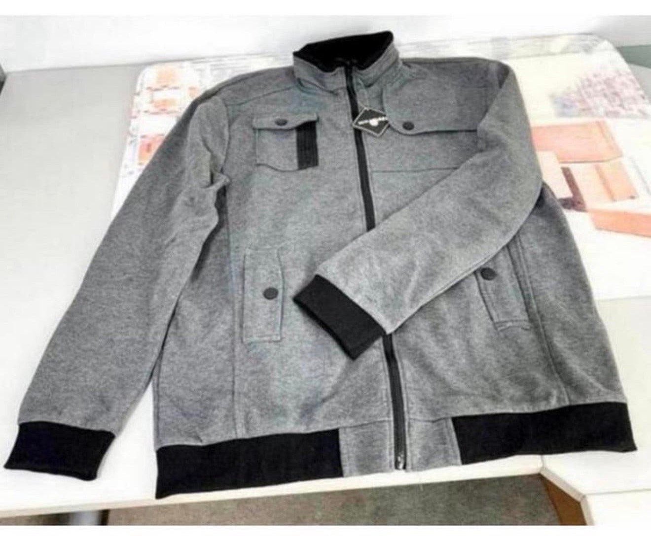Whatlees - veste et veste 2XL xxl hommes et garçons NOUVEAU, Enlèvement ou Envoi, Neuf, Gris, Pull ou Veste
