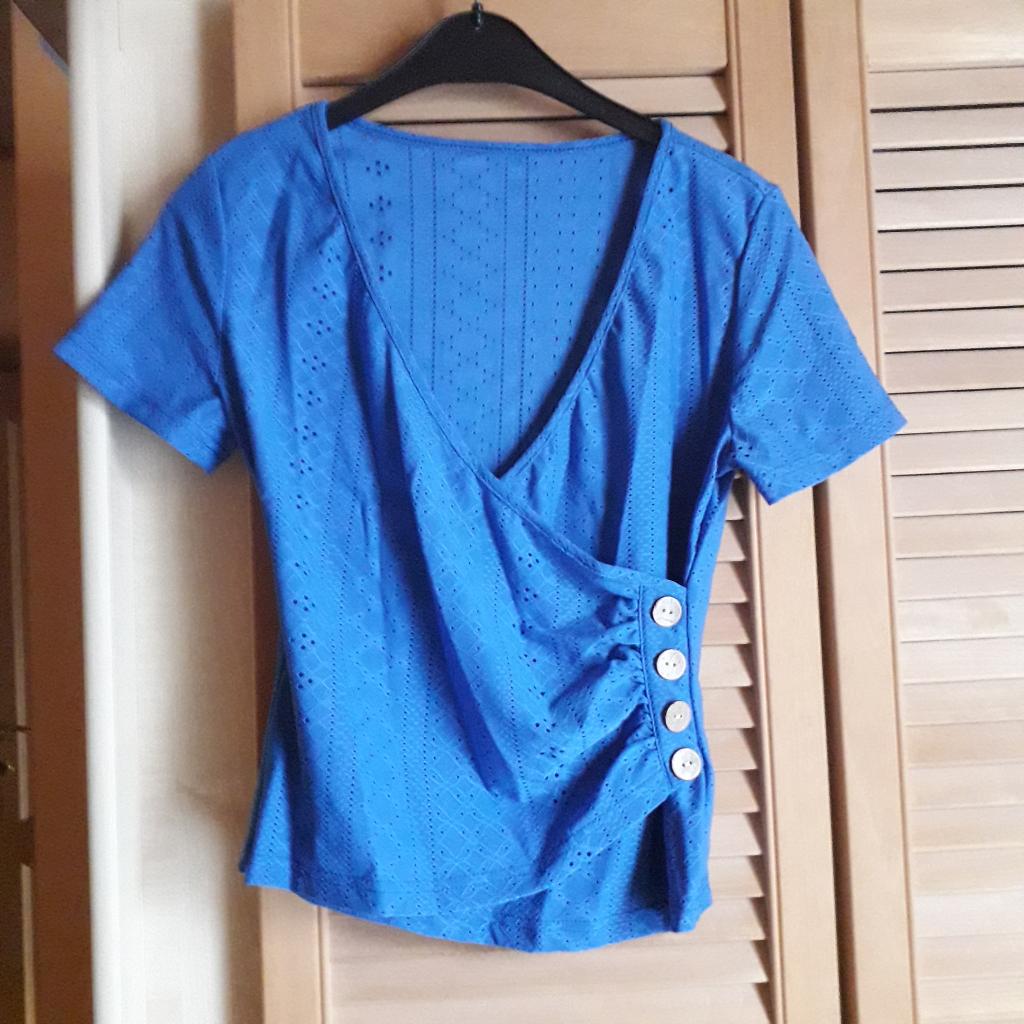 blouse blauw, Kleding | Dames, Blouses en Tunieken, Verzenden, Nieuw, Maat 38/40 (M), Blauw