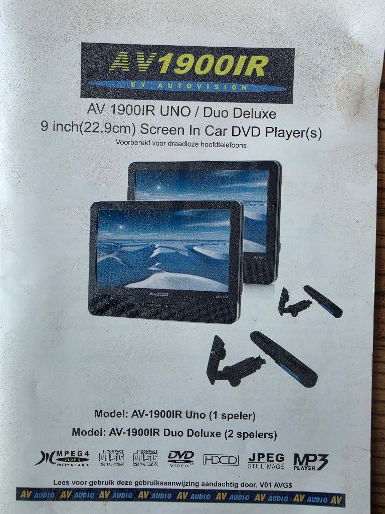 SCHERM met DVD player, Ophalen, Gebruikt