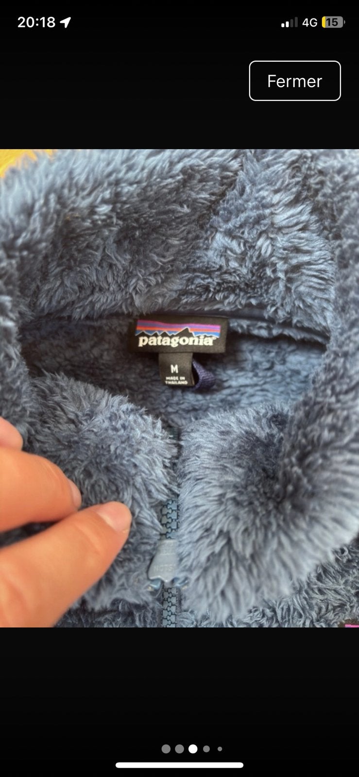 Patagonia blauwe vintage Polar vestjas, Ophalen, Zo goed als nieuw, Blauw