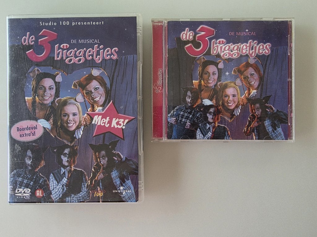 Studio 100 musical De Drie Biggetjes DVD en CD, Enlèvement ou Envoi