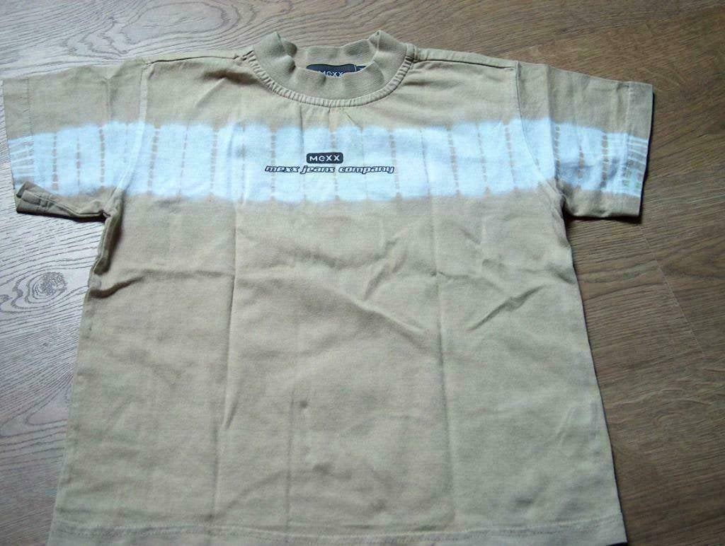 beige met witte t-shirt MEXX maat 98 - 104, Kinderen en Baby's, Mexx, Gebruikt, Ophalen of Verzenden, Shirt of Longsleeve