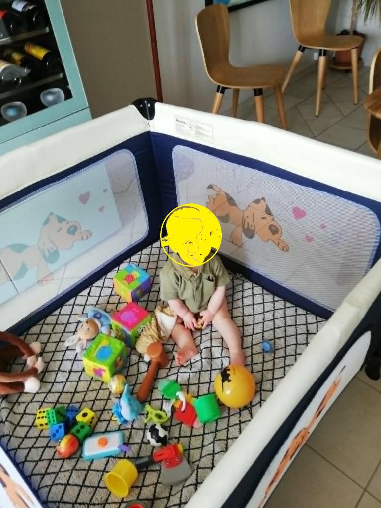 Opvouwbare box, Kinderen en Baby's, Ophalen, Zo goed als nieuw, Vierkant