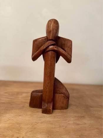Mooi houten figuur, Ophalen of Verzenden, Hout, Man