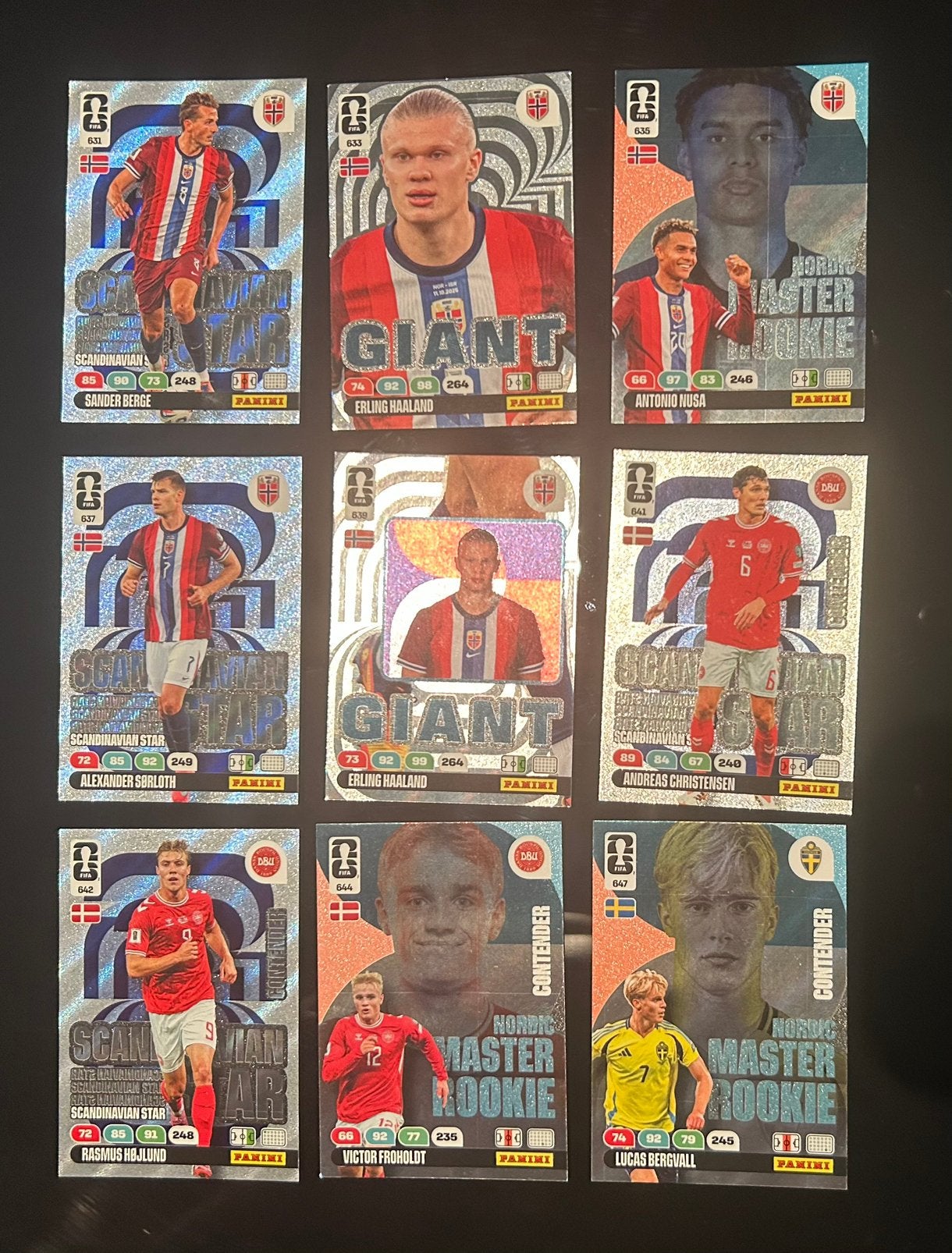 Panini Fifa world cup 2026 Adrenalyn Set van 9 Nordic cards, Ophalen of Verzenden, Nieuw, Meerdere plaatjes
