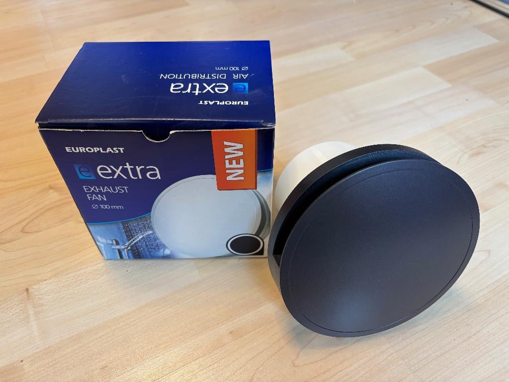 Ventilateur Extracteur 100mm Neuf - Europlast Anthracite, Enlèvement ou Envoi, Neuf, Extracteur