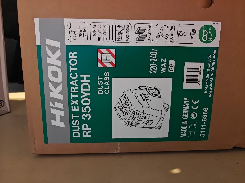 HiKOKI RP350YDH H-Klasse Stofzuiger Starmix iPulse platform, Ophalen, Nieuw, Overige typen