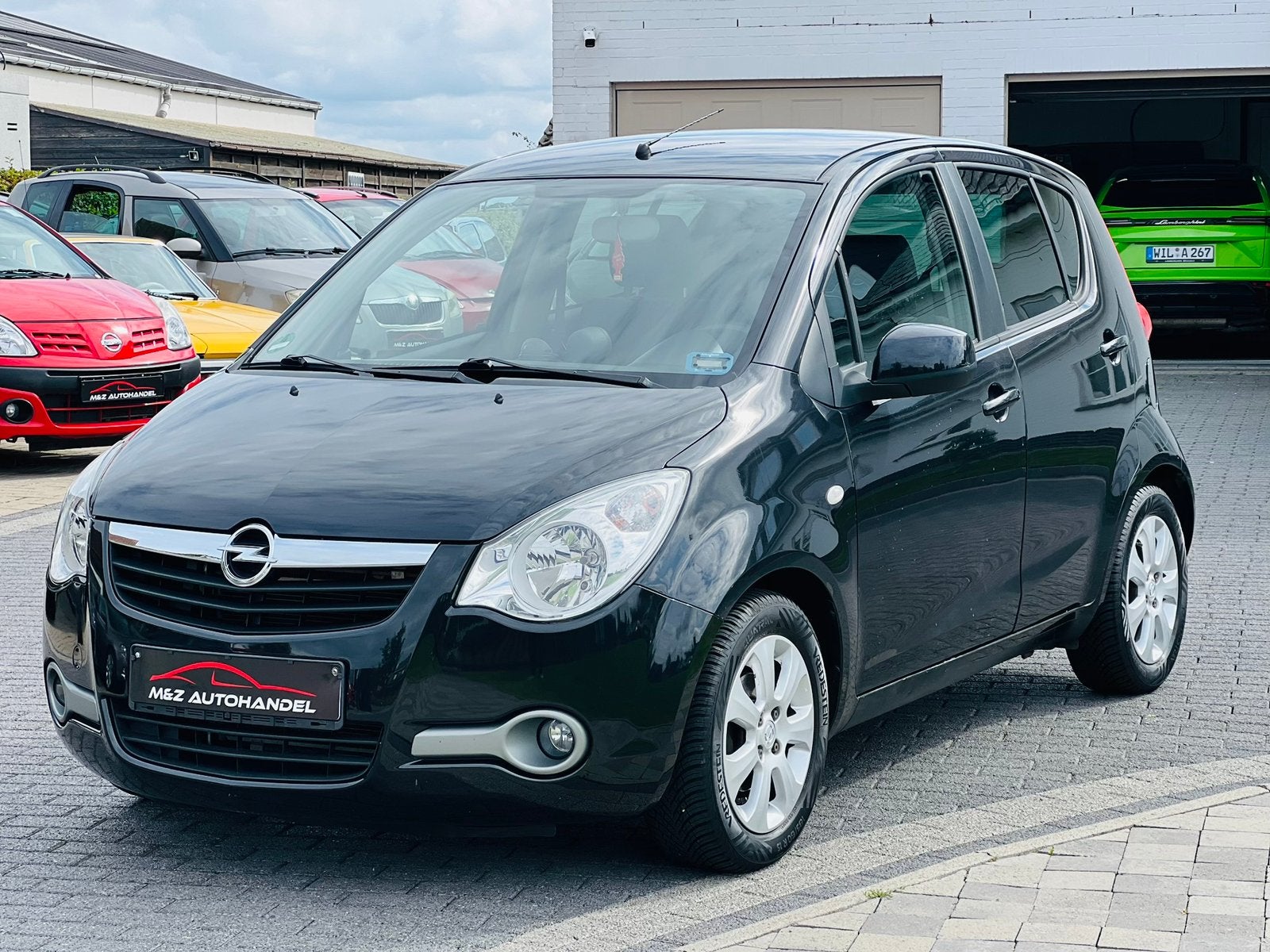 OPEL AGILA 1.2i * BENZINE * 49.000 Km * 1 ste Eign * Airco, Auto's, Parkeersensor, 63 kW, Zwart, Bedrijf