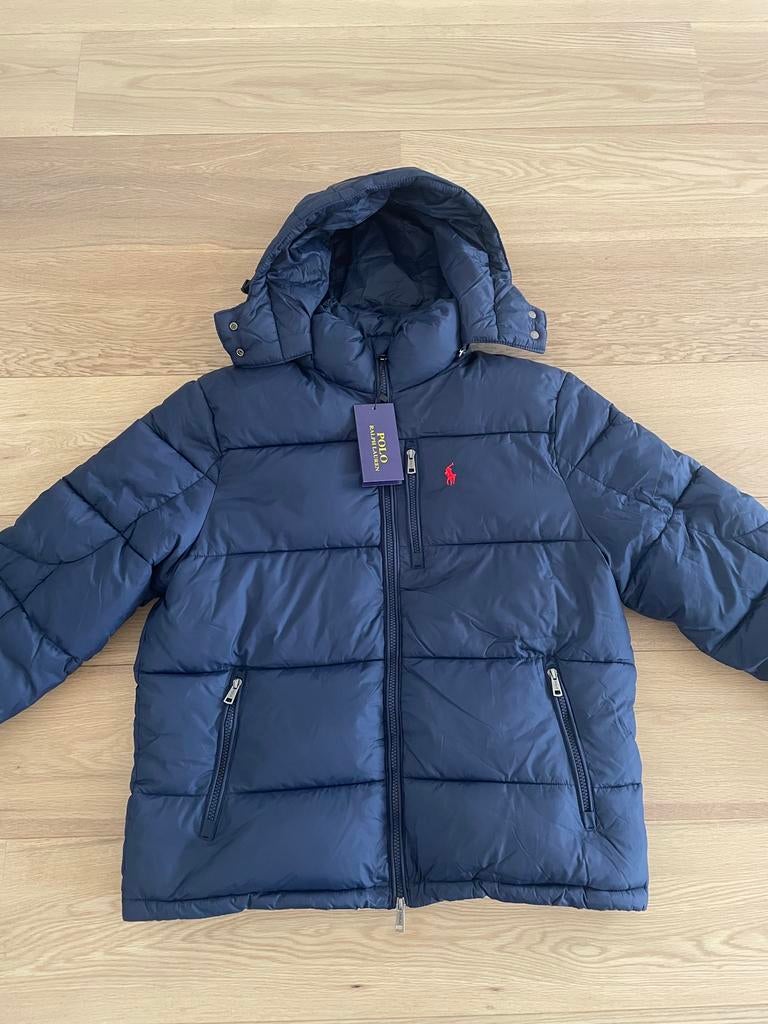 Ralph Lauren puffer Navy Bleu, Ophalen, Nieuw, Maat 48/50 (M), Blauw