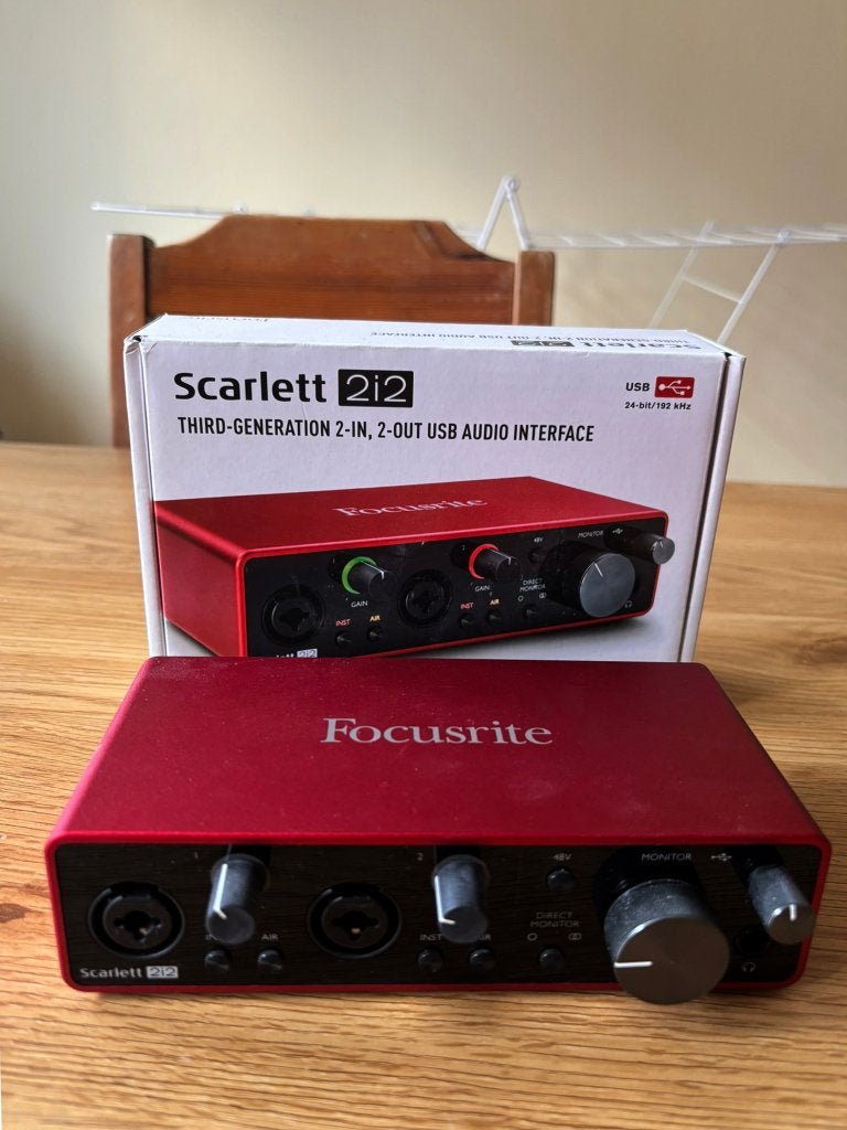 Focusrite Scarlett 2i2 3rd Gen USB Audio Interface, Computers en Software, Geluidskaarten, Zo goed als nieuw, Extern, Ophalen of Verzenden
