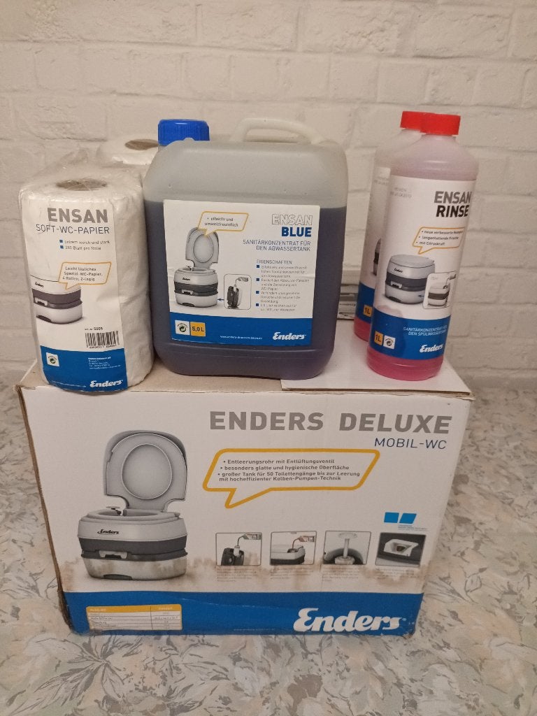 Enders deluxe mobiele wc geleverd met producten, Enlèvement, Comme neuf