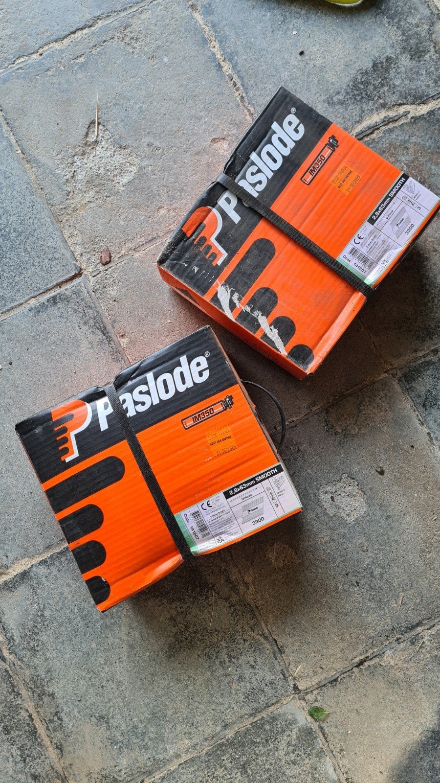Clous à lamelles Paslode 2,8 x 63 mm, 2 x 3300 pièces, Enlèvement
