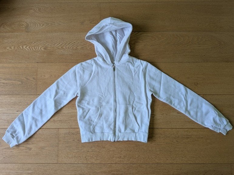 H&M - sweat à capuche zippé fille - taille 158 (13 ans), Enlèvement, Utilisé, Fille