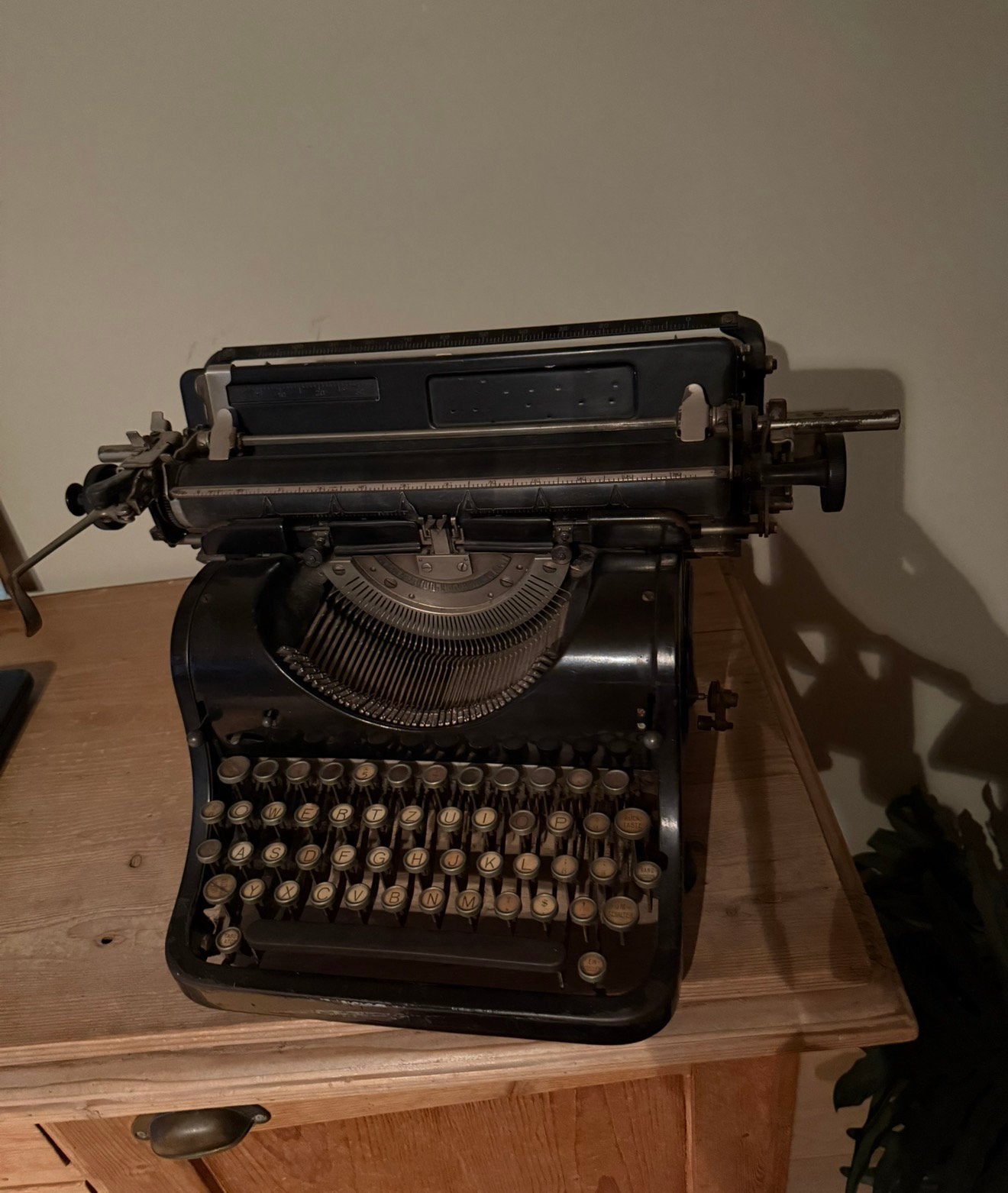 Oude typemachine, Ophalen, Gebruikt