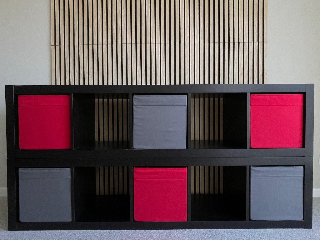 2 x armoires IKEA KALLAX brun noir - avec 6 poubelles DRÖNA, 25 à 50 cm, Moins de 100 cm, 150 à 200 cm, Enlèvement