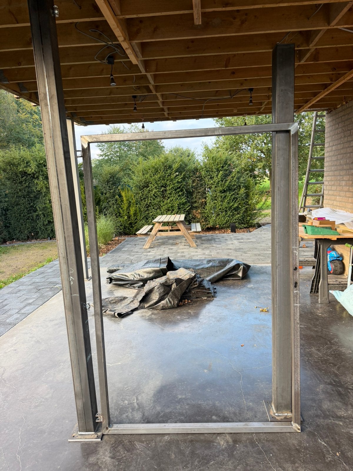 Metalen tuinpoort te koop 180H x 120B, Ophalen