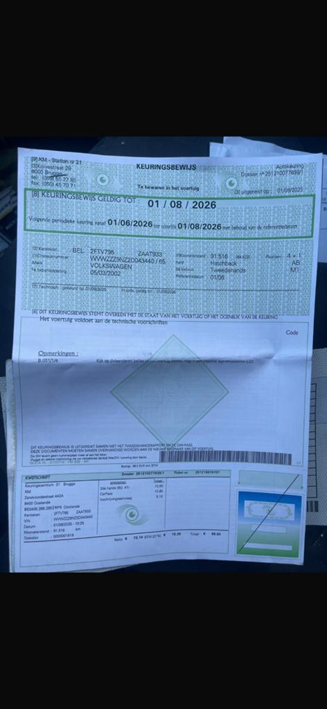 Volkswagen Polo 1.2 benzine 108.000 km, Divers, Fournitures scolaires, Enlèvement, Comme neuf