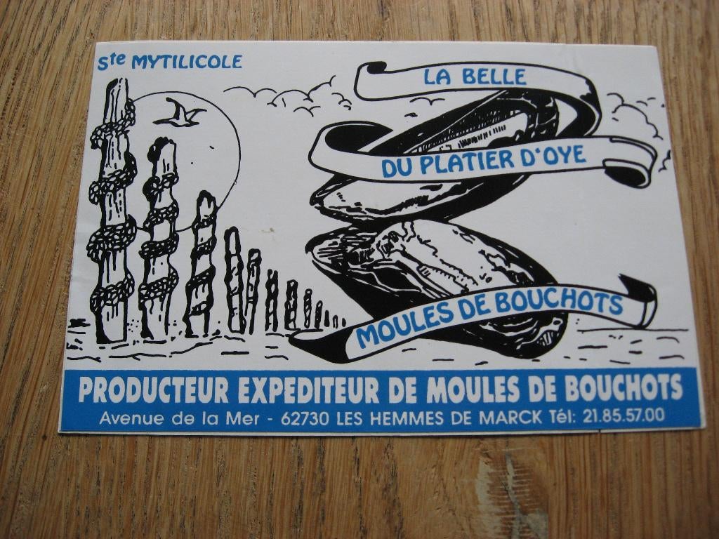 La Belle Du Platier D'Oye Moules de Bouchots Ste Myt Sticker, Enlèvement ou Envoi, Neuf, Autres types