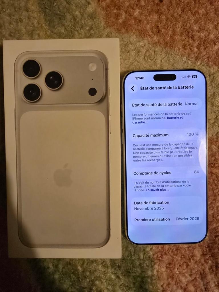 IPHONE 17 PRO MAX 256 GB garantie, Telecommunicatie, Mobiele telefoons | Apple iPhone, Ophalen