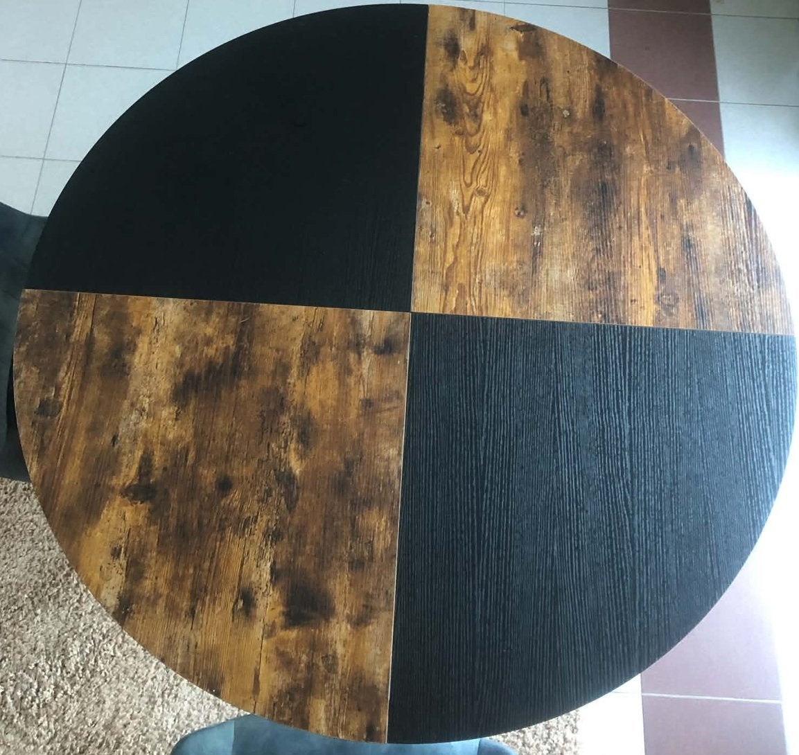 Ronde tafel + 2 stoelen, Ophalen, Zo goed als nieuw
